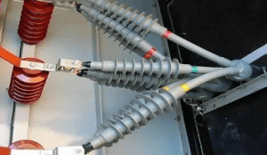 Installed MV cable outdoor termination joints